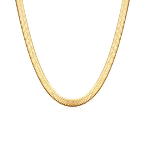 Colar Snake Dourado Banhado em Ouro 18K